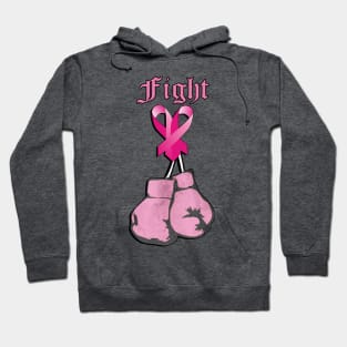 Breast Cancer Awareness Go Pink for October Inspirational Quote FIGHT Survivor Gifts Hoodie